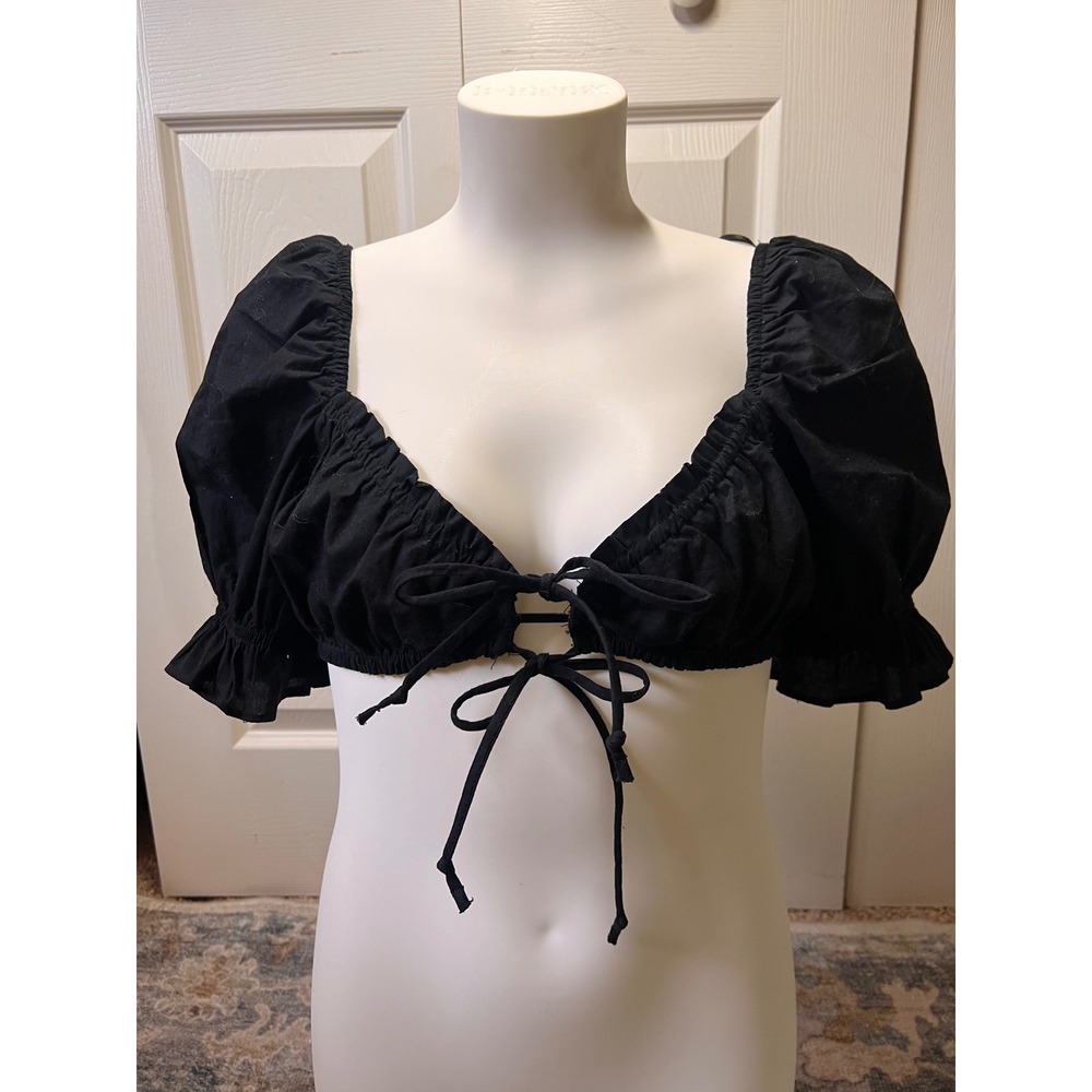 Divided Whimsigoth Top Black Size XS